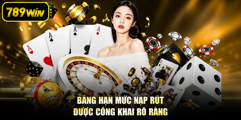 Bảng hạn mức nạp rút được công khai rõ ràng
