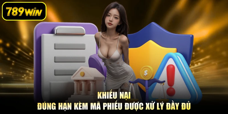Khiếu nại đúng hạn kèm mã phiếu được xử lý đầy đủ
