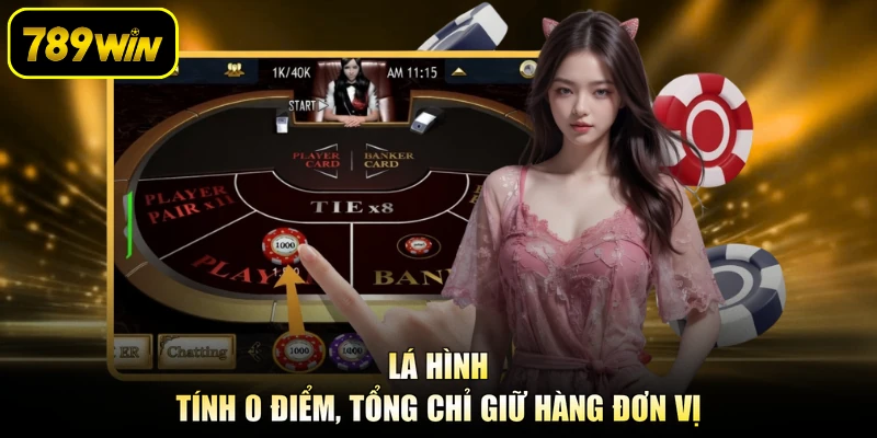 Lá hình tính 0 điểm, tổng chỉ giữ hàng đơn vị